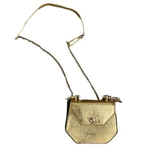 👜metallic gold purse